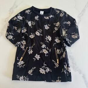 Old Navy Toddler Long Sleeve Dress with Gold Zipper Pockets Size 12-18 mo